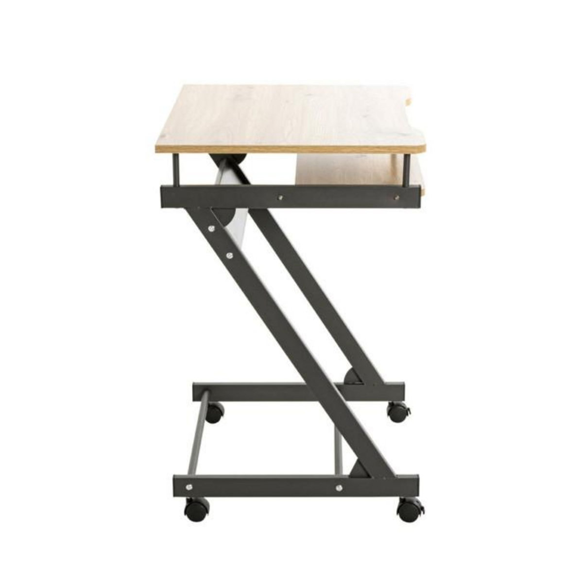 Paris Prix Bureau Design  Admira  75cm Chêne & Anthracite