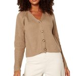 Pieces Cardigan  Femme Pieces Pcosilla. Coloris disponibles : Beige