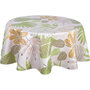 Voir la diapositive 1 : HABITABLE Nappe en toile cirée ronde motifs jungle MALLORCA