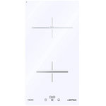 Airlux Table induction domino 30cm 2 foyers blanc - ati322wh