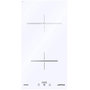Voir la diapositive 1 : Airlux Table induction domino 30cm 2 foyers blanc - ati322wh