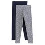 Voir la diapositive 2 : INEXTENSO Lot de 2 leggings fille