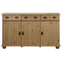 Voir la diapositive 2 : VIDAXL Buffet 134x39x79,5 cm Bois de pin massif