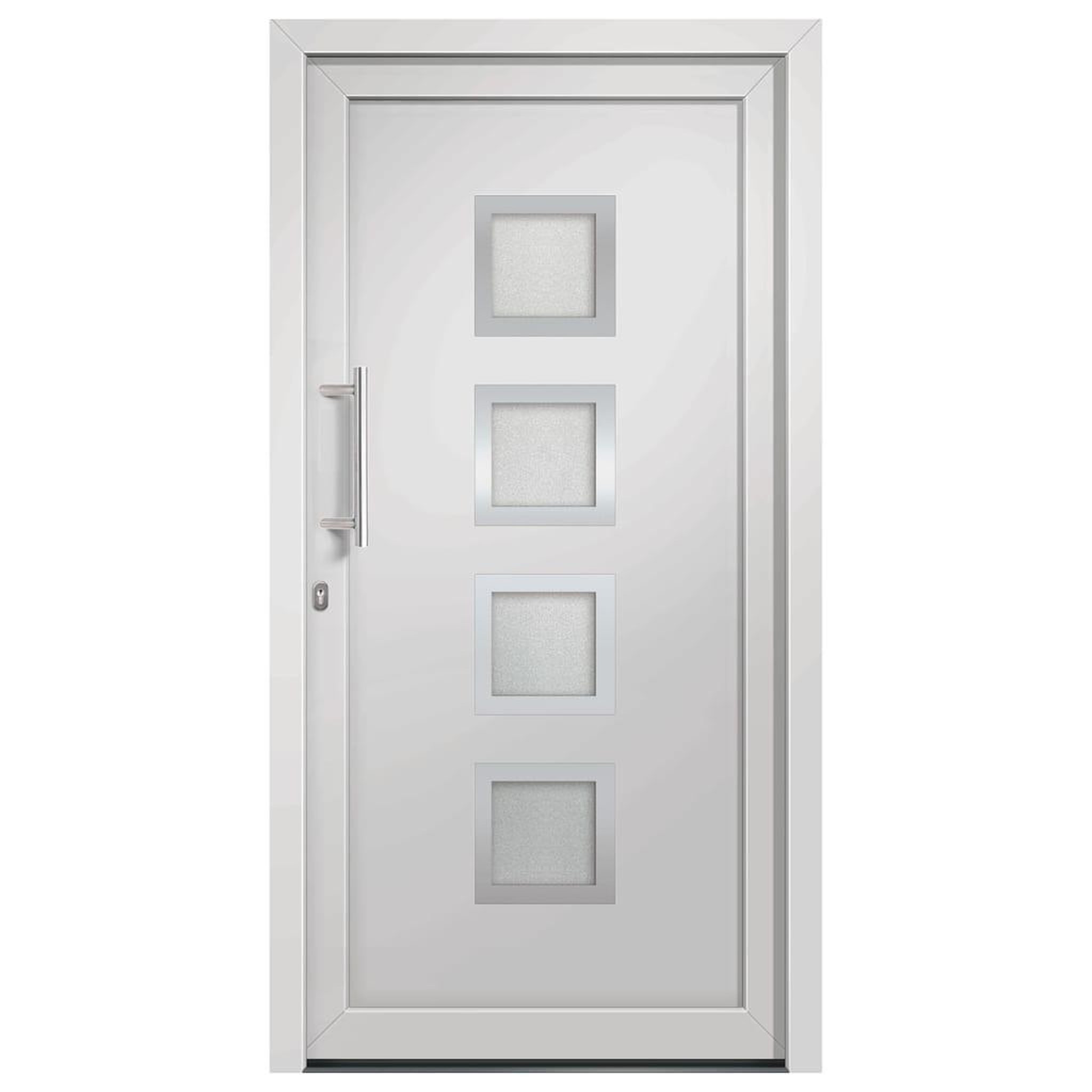 Voir la diapositive 3 : VIDAXL Porte d'entree Blanc 108x200 cm