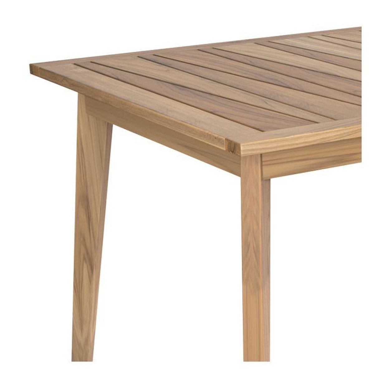 Rendez vous déco Table de jardin extensible en teck massif 6 à 10 personnes-Tunga