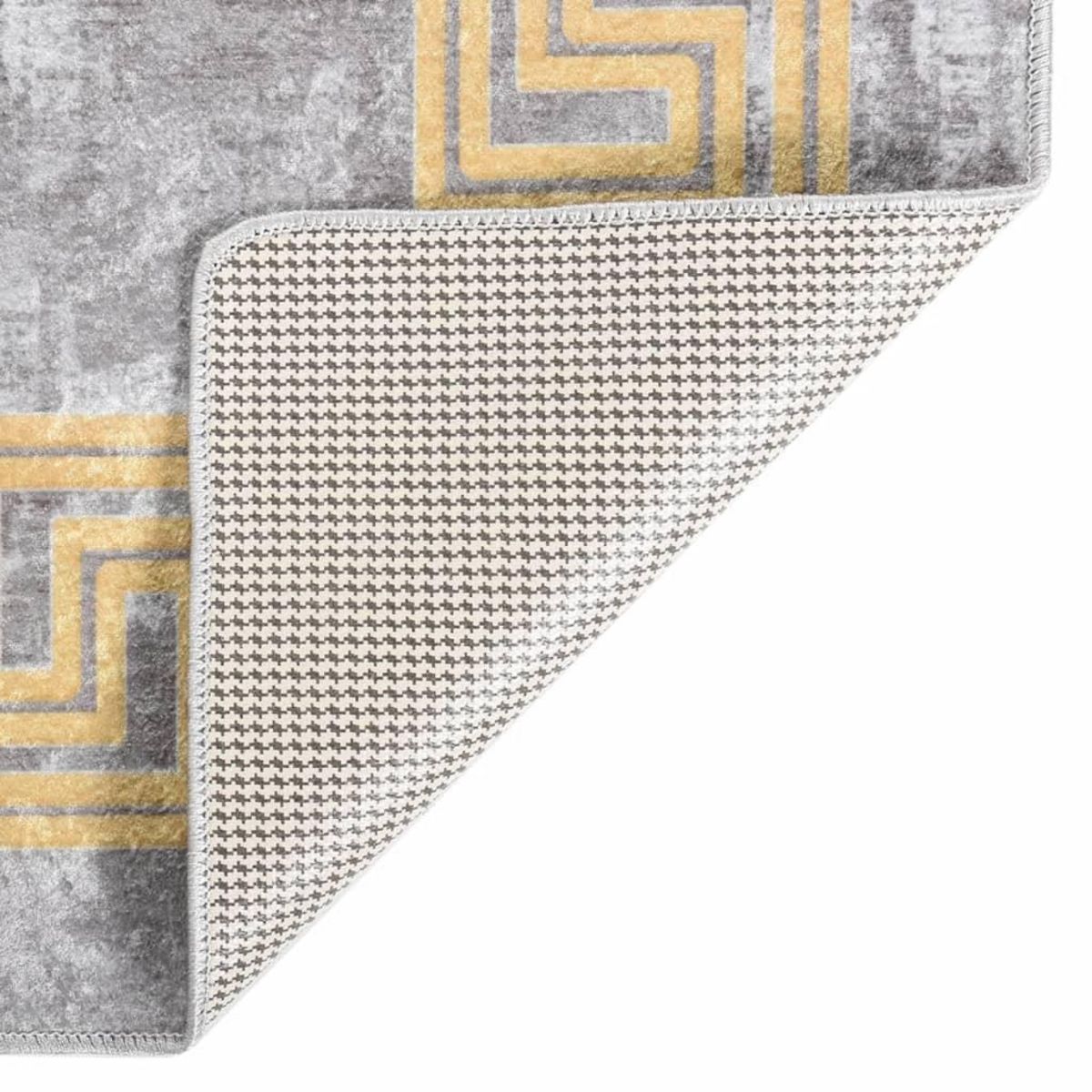 VIDAXL Tapis lavable antiderapant 80x150 cm Gris