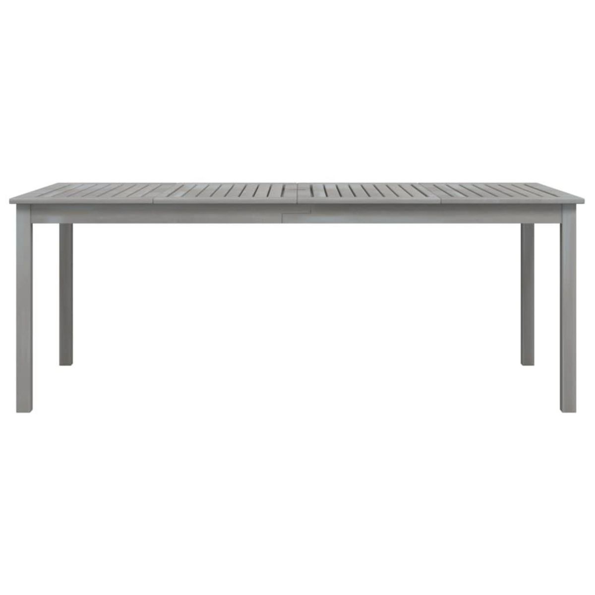 VIDAXL Table de jardin Gris 200x100x75 cm Bois d'acacia solide