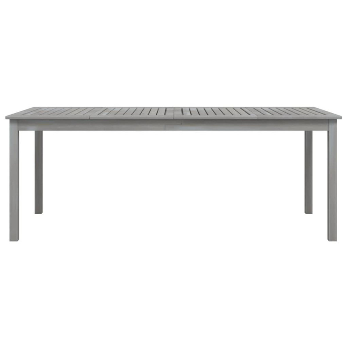 VIDAXL Table de jardin Gris 200x100x75 cm Bois d'acacia solide