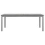 Voir la diapositive 3 : VIDAXL Table de jardin Gris 200x100x75 cm Bois d'acacia solide
