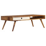 VIDAXL Table basse 110x50x35 cm Bois massif