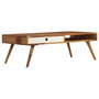 Voir la diapositive 1 : VIDAXL Table basse 110x50x35 cm Bois massif