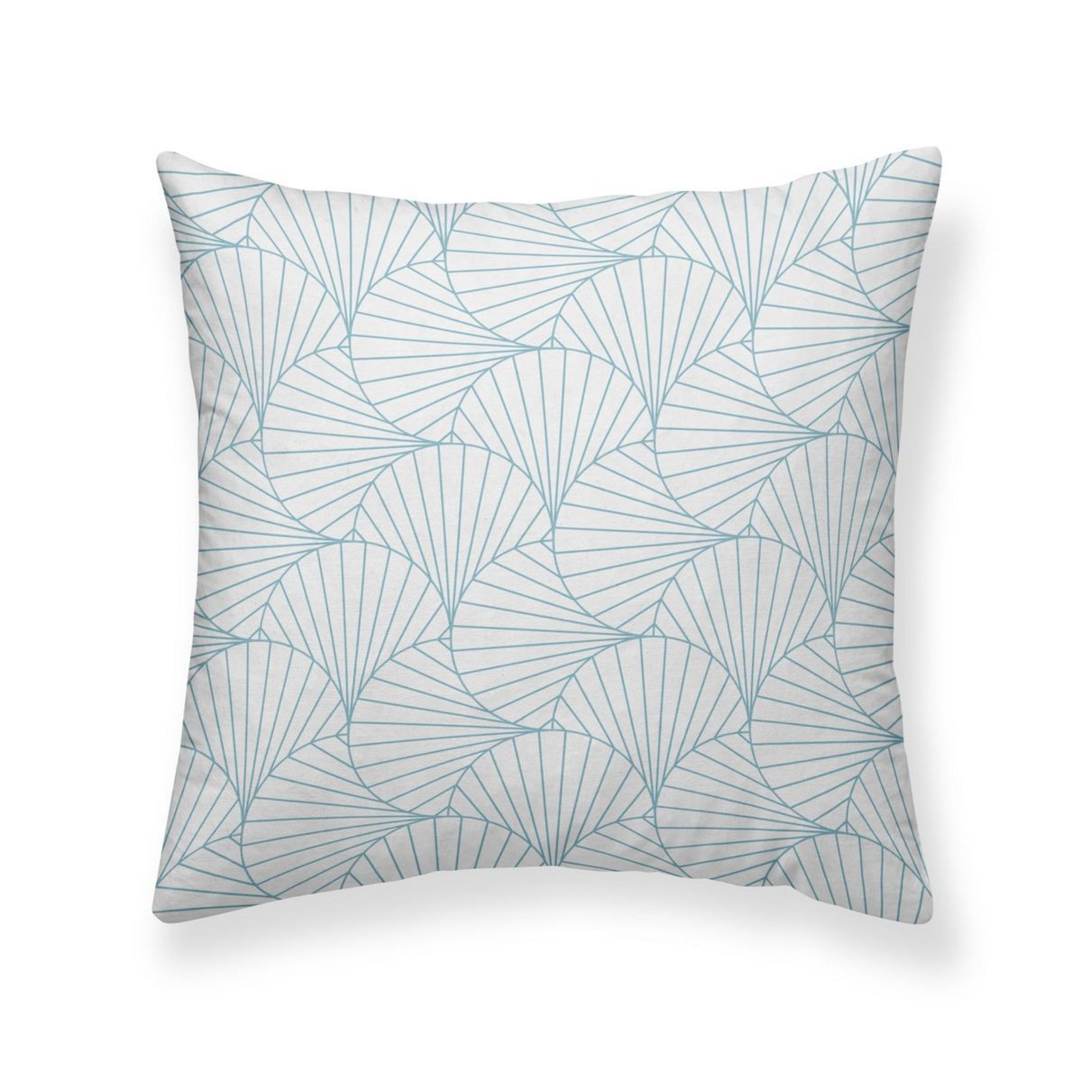 Coussin déco déhoussable avec zip en coton RIVIERA