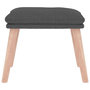 Voir la diapositive 3 : VIDAXL Repose-pied Gris fonce 45x29,5x35 cm Tissu