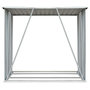 Voir la diapositive 3 : VIDAXL Abri de stockage a bois Acier galvanise 163x83x154cm Anthracite