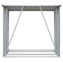 Voir la diapositive 3 : VIDAXL Abri de stockage a bois Acier galvanise 163x83x154cm Anthracite