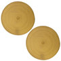 Voir la diapositive 1 : SECRET DE GOURMET Lot de 2 sets de table Tressés Ronds - Diam. 38 cm - Noir