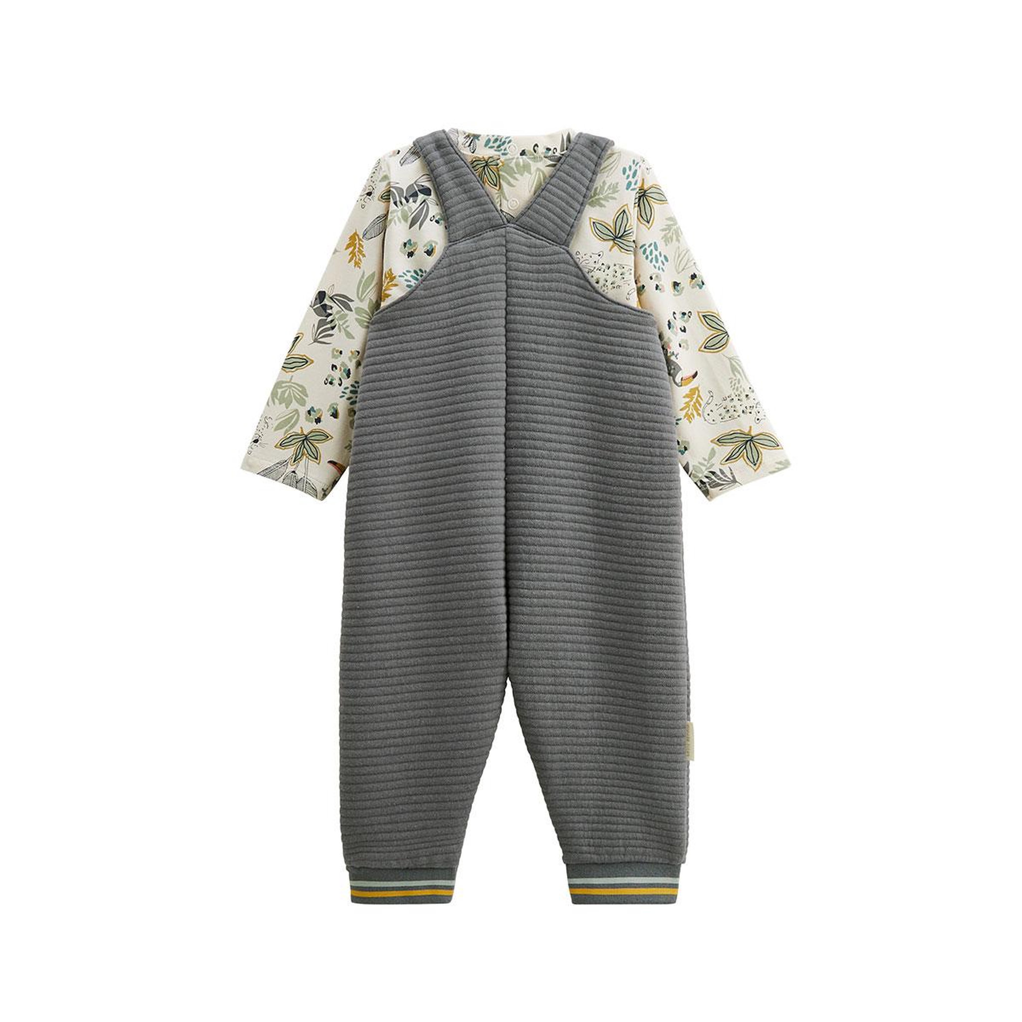 Voir la diapositive 2 : Petit Béguin Ensemble salopette bébé et t-shirt Boavista