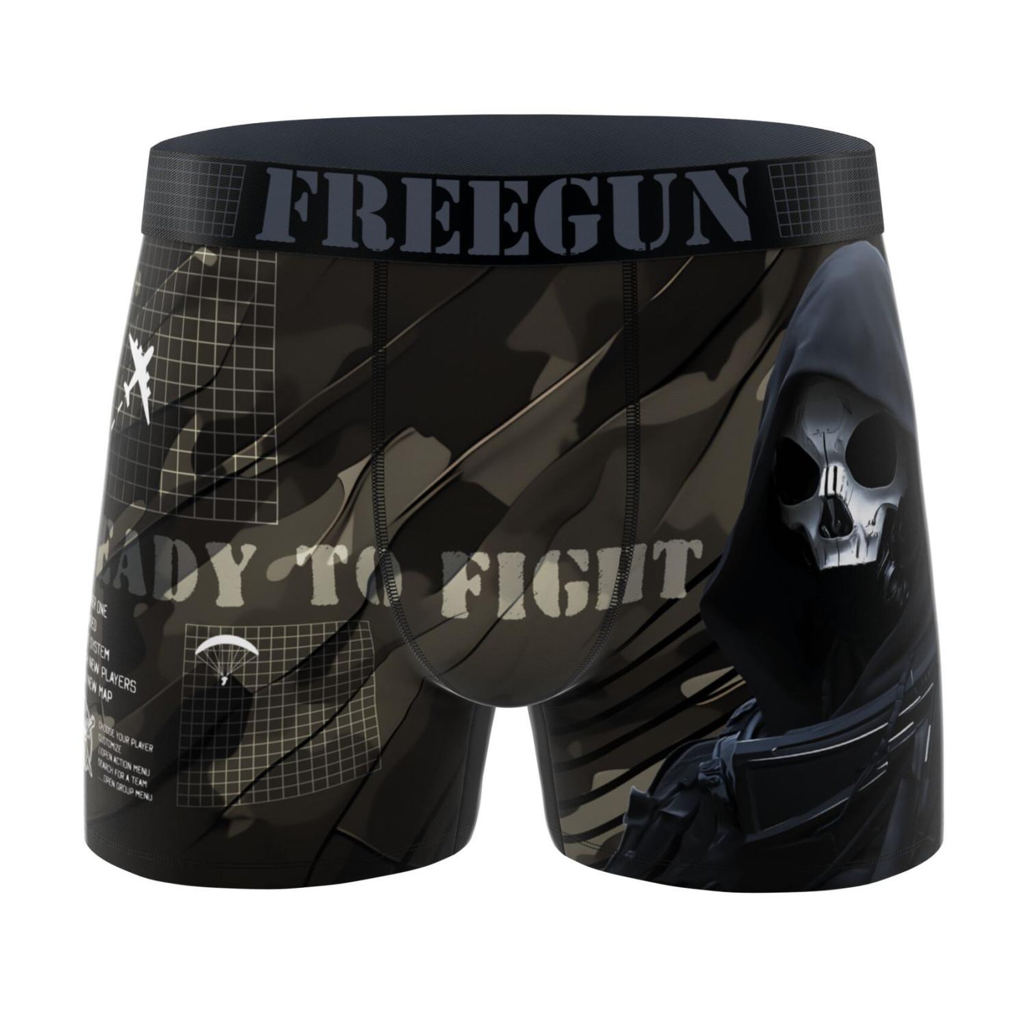 Voir la diapositive 4 : FREEGUN Lot de 3 boxers homme collection heroes