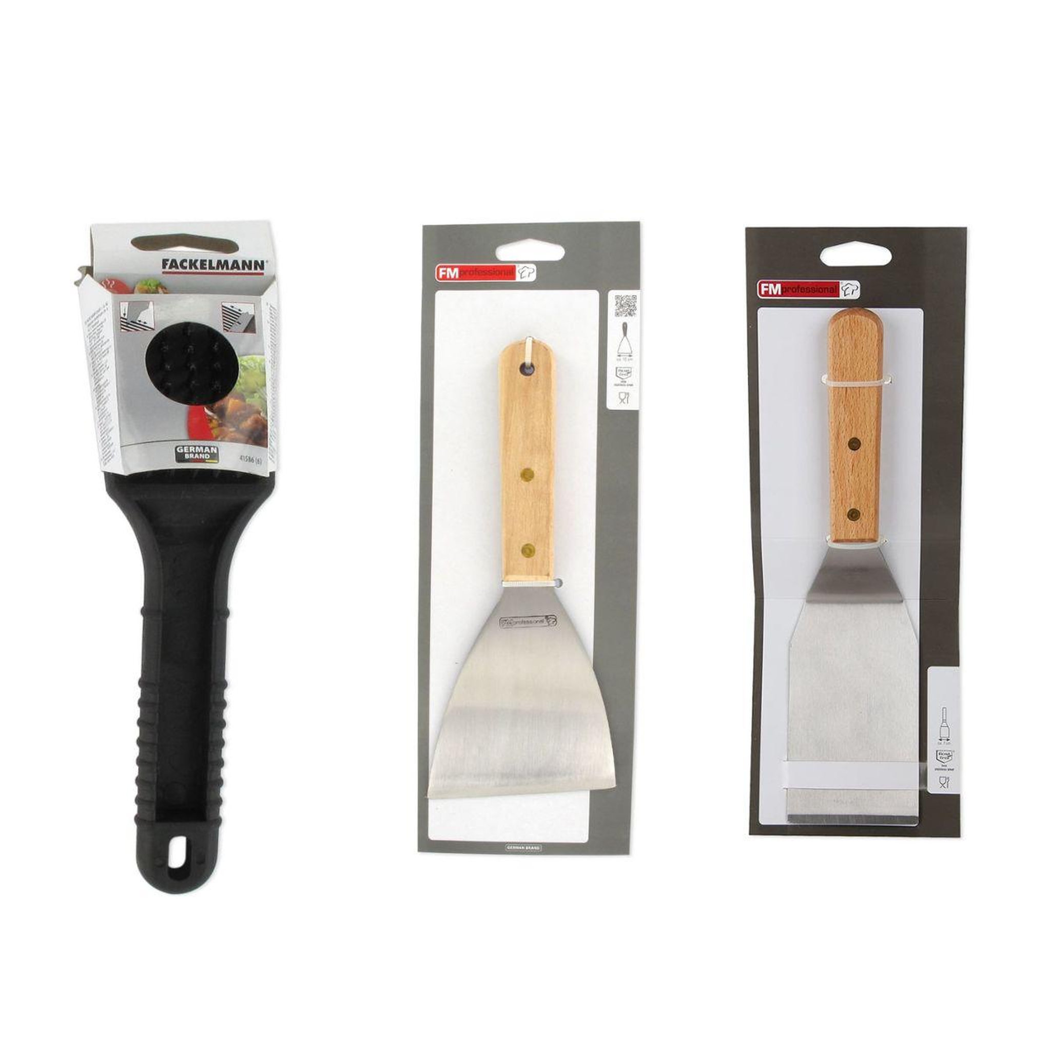 Voir la diapositive 5 : FM PROFESSIONAL Ensemble 3 ustensiles professionnels pour plancha FM Professional
