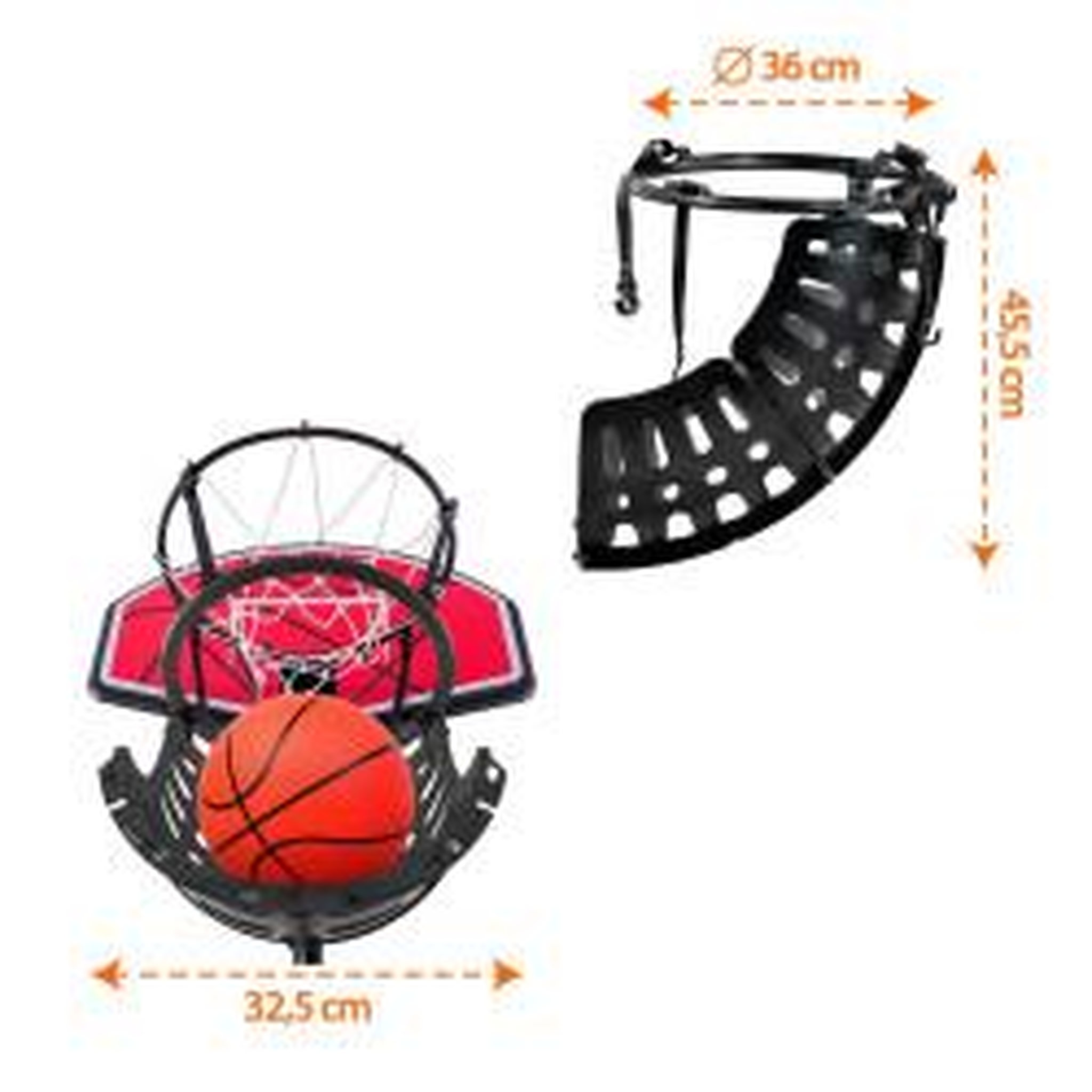 Voir la diapositive 3 : BUMBER Retour de ballon de Basket-Ball - Système de renvoi du Ballon de Basket