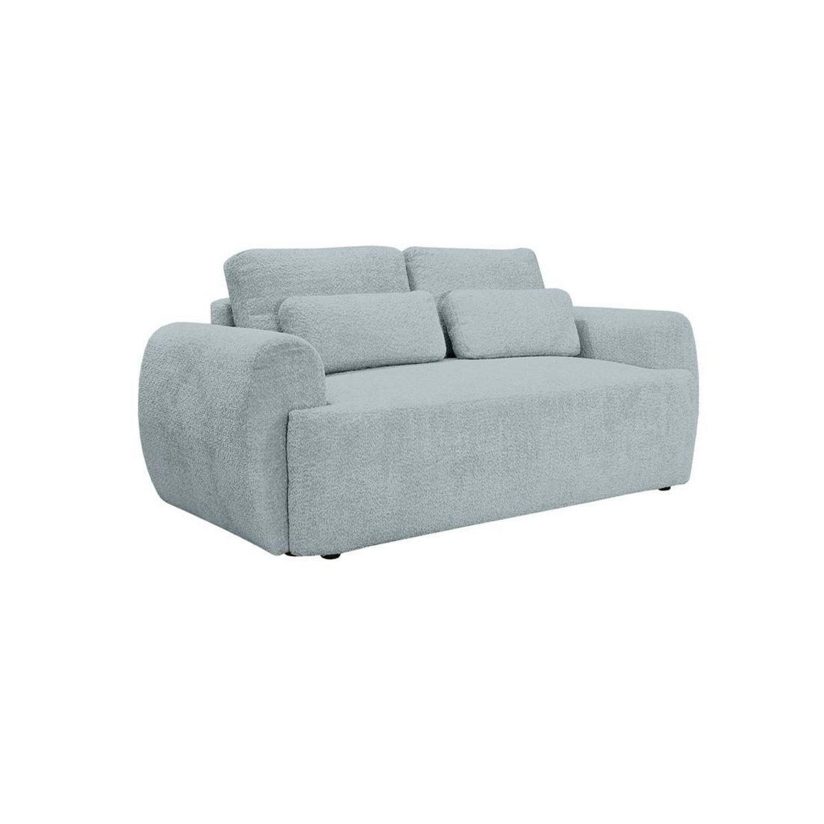 BEST MOBILIER Mahina - canapé droit 2 places - en tissu bouclette