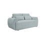 Voir la diapositive 1 : BEST MOBILIER Mahina - canapé droit 2 places - en tissu bouclette