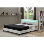 Habitat et Jardin Lit LED  Maria  - 140 x 190 cm - Blanc