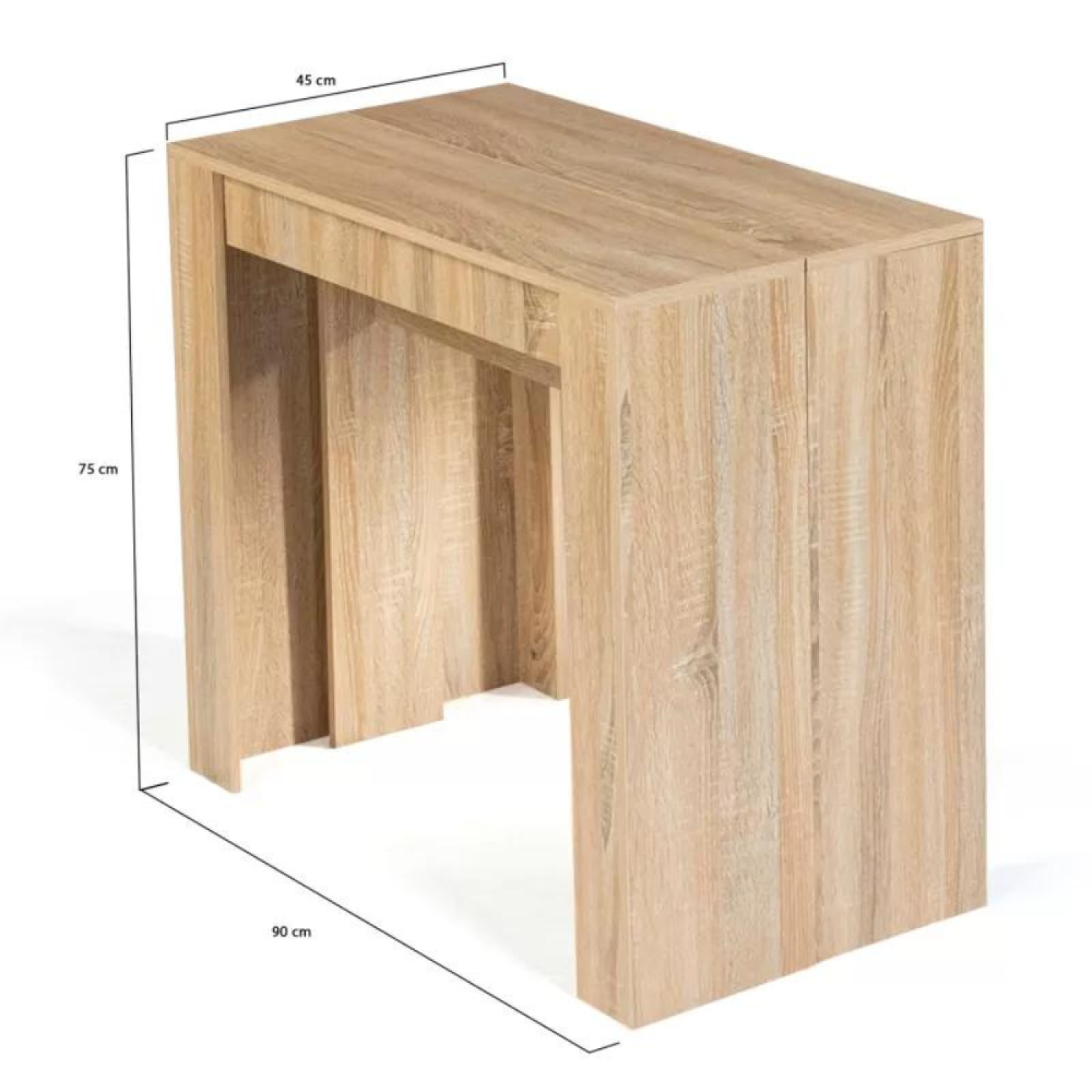 Voir la diapositive 6 : CONCEPT USINE Table console extensible en bois - 235 m belli