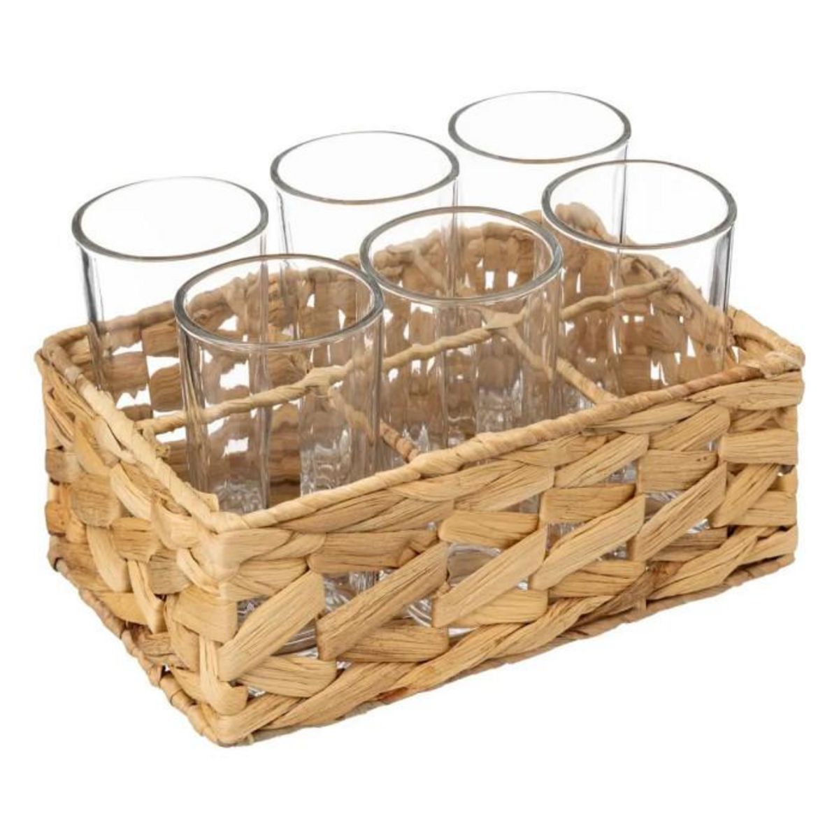 SECRET DE GOURMET Lot de 6 Verres & Rack  Tyson  25cl Naturel