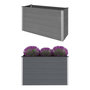 Voir la diapositive 1 : VIDAXL Lit sureleve de jardin WPC 150x50x91 cm Gris