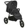 Voir la diapositive 1 : VIDAXL Poussette pour bebe Anthracite Acier