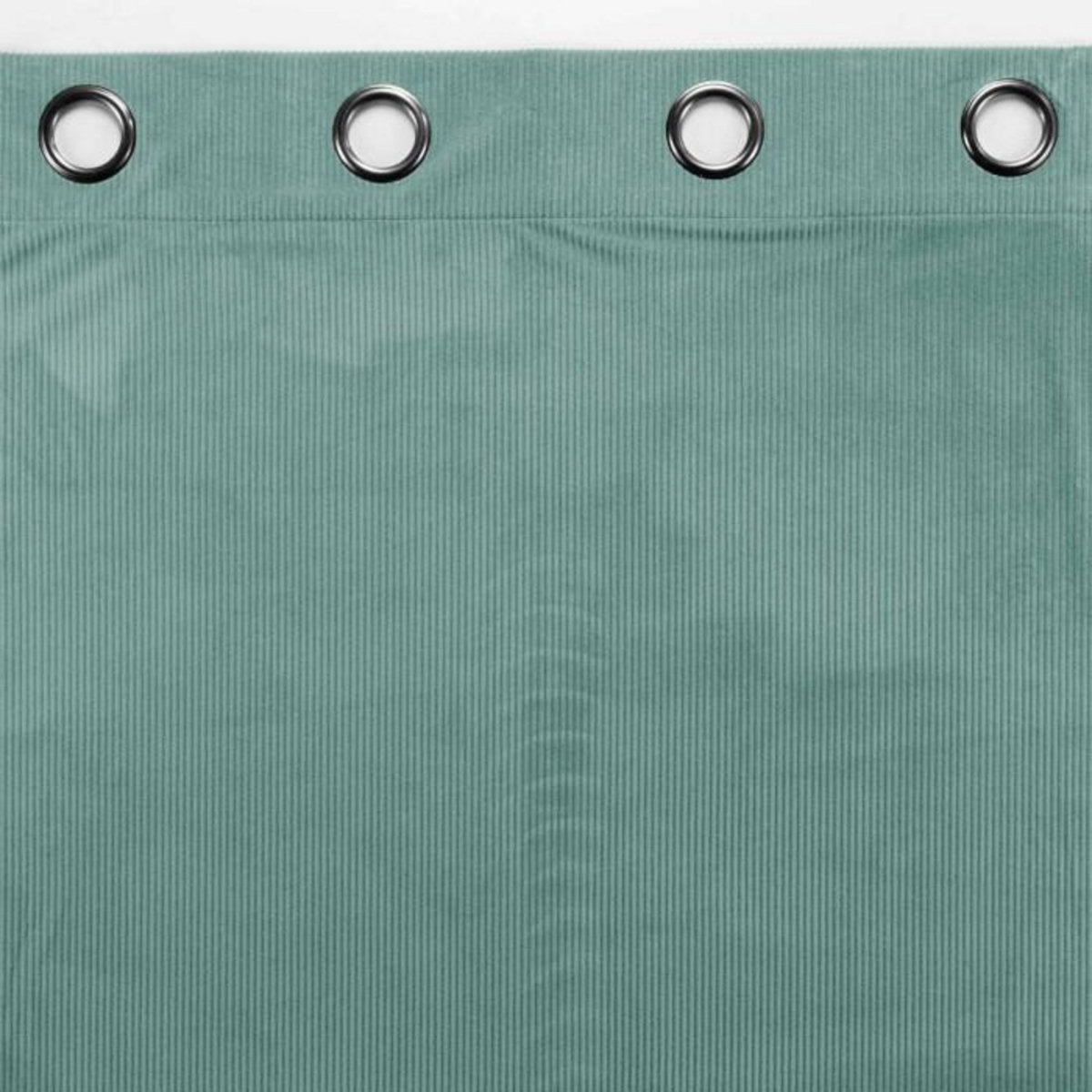Paris Prix Rideau à Œillets Velours Côtelé  Casual  140x260cm Sauge