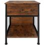 Voir la diapositive 2 : tectake Table de chevet Style industriel 45 x 46 x 555 cm