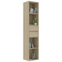 Voir la diapositive 3 : VIDAXL Bibliotheque Chene sonoma 36x30x171 cm Bois d'ingenierie