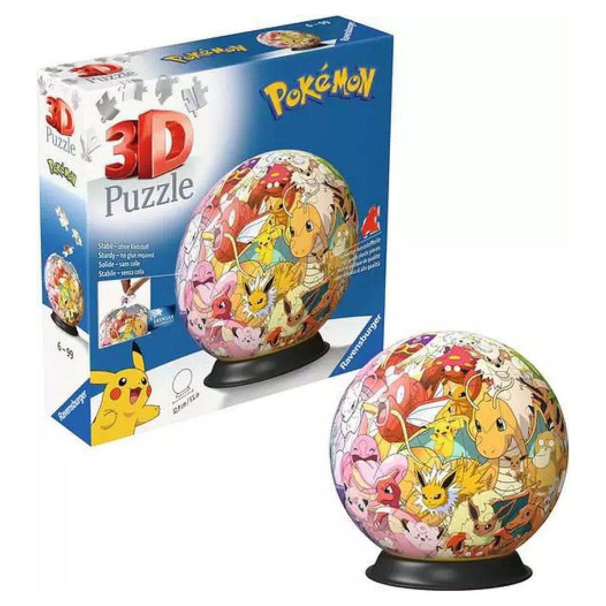 Voir la diapositive 3 : RAVENSBURGER 3d puzzle ball : pokemon 72 pcs