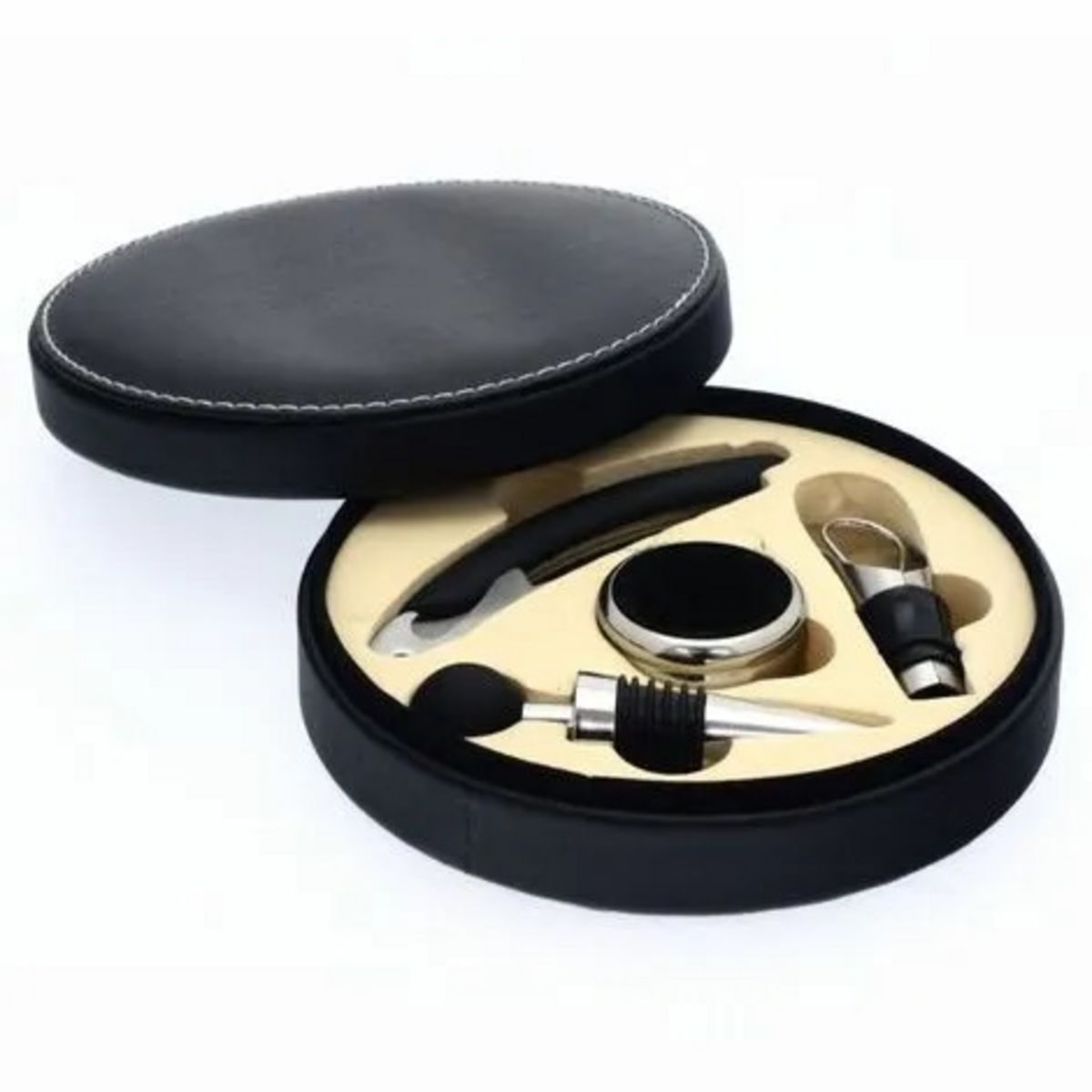 Coffret sommelier en cuir 4 pièces
