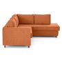 Voir la diapositive 5 : LISA DESIGN Jake - canapé déhoussable d'angle droit 5 places en velours texturé
