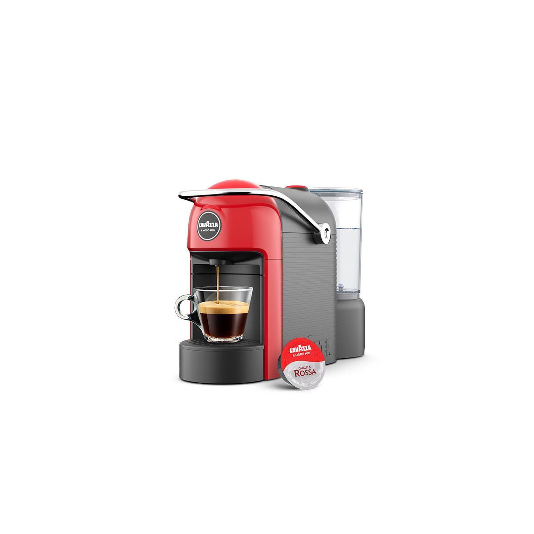 Voir la diapositive 1 : LAVAZZA Machine à café à capsules manuelle automatique lavazza jolie 0,6 l rouge