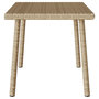 Voir la diapositive 5 : VIDAXL Table basse de jardin rectangulaire beige 60x40x37 cm rotin
