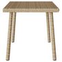 Voir la diapositive 5 : VIDAXL Table basse de jardin rectangulaire beige 60x40x37 cm rotin