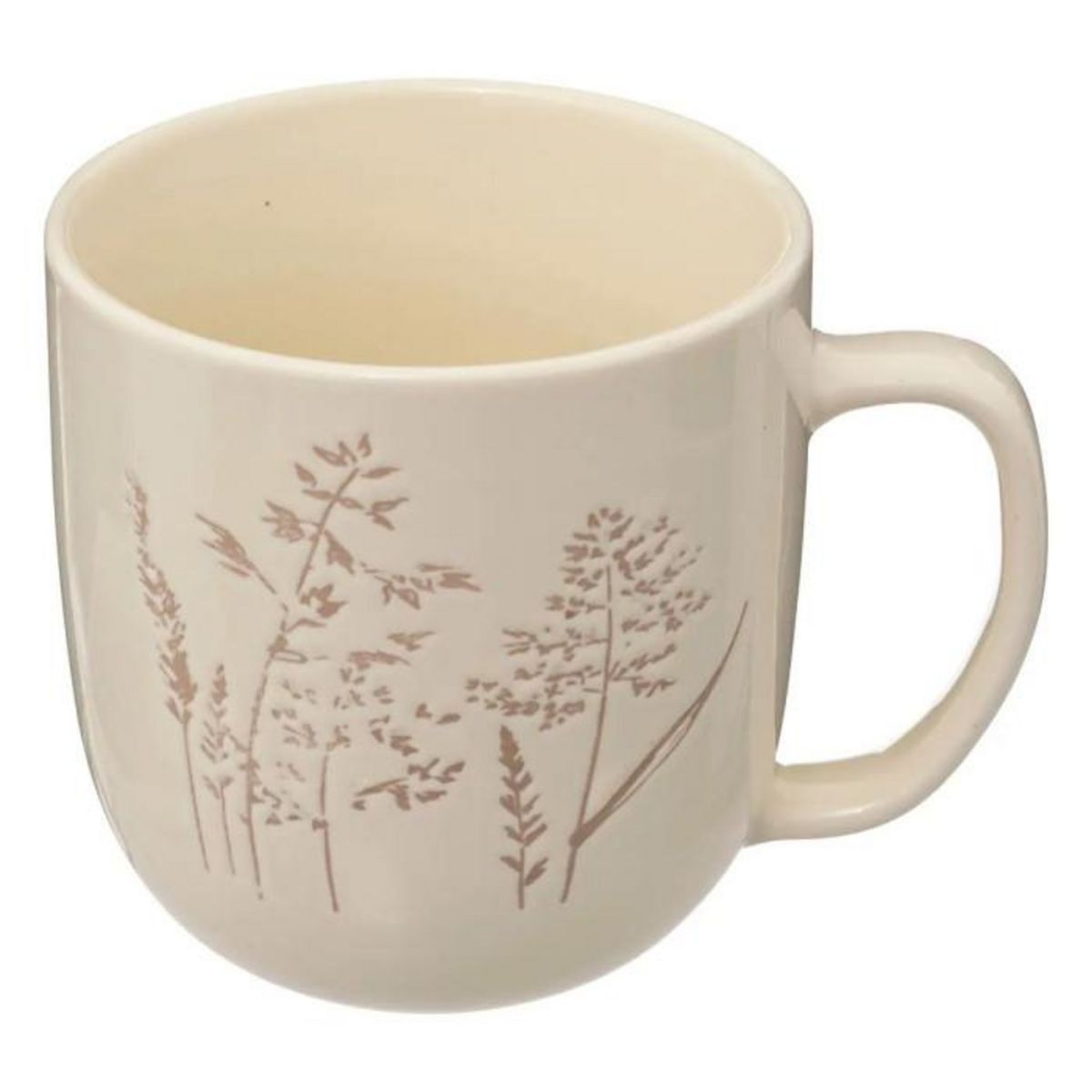 SECRET DE GOURMET Lot de 6 Mugs en Céramique  Elsa  30cl Blanc