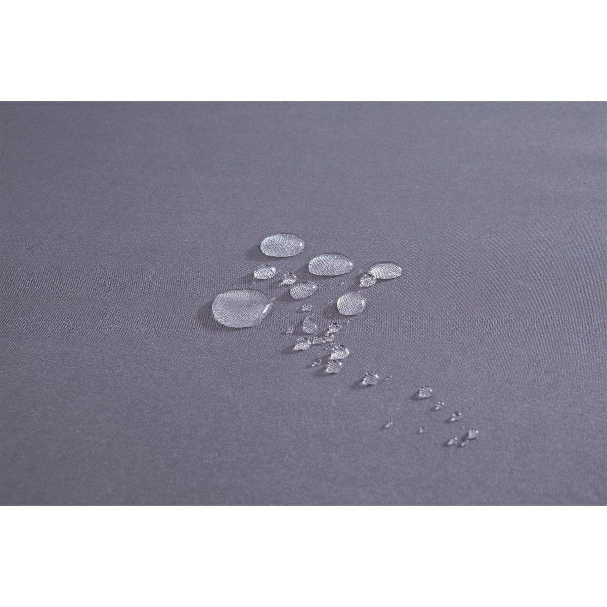 CONCEPT USINE Salon de jardin 6 places en résine tressée noir et gris NEVALA