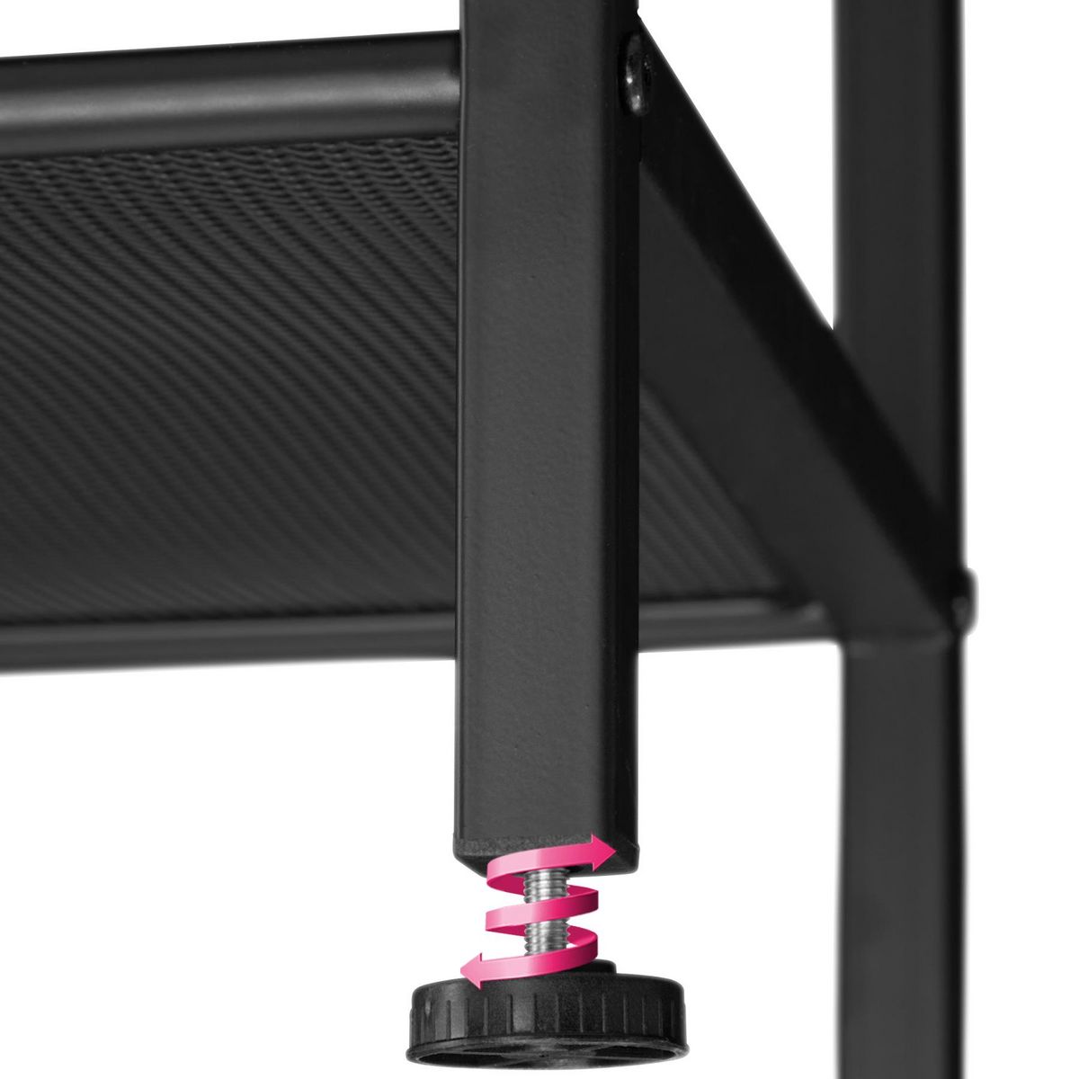 tectake Table de chevet Style industriel 405 x 405 x 525 cm