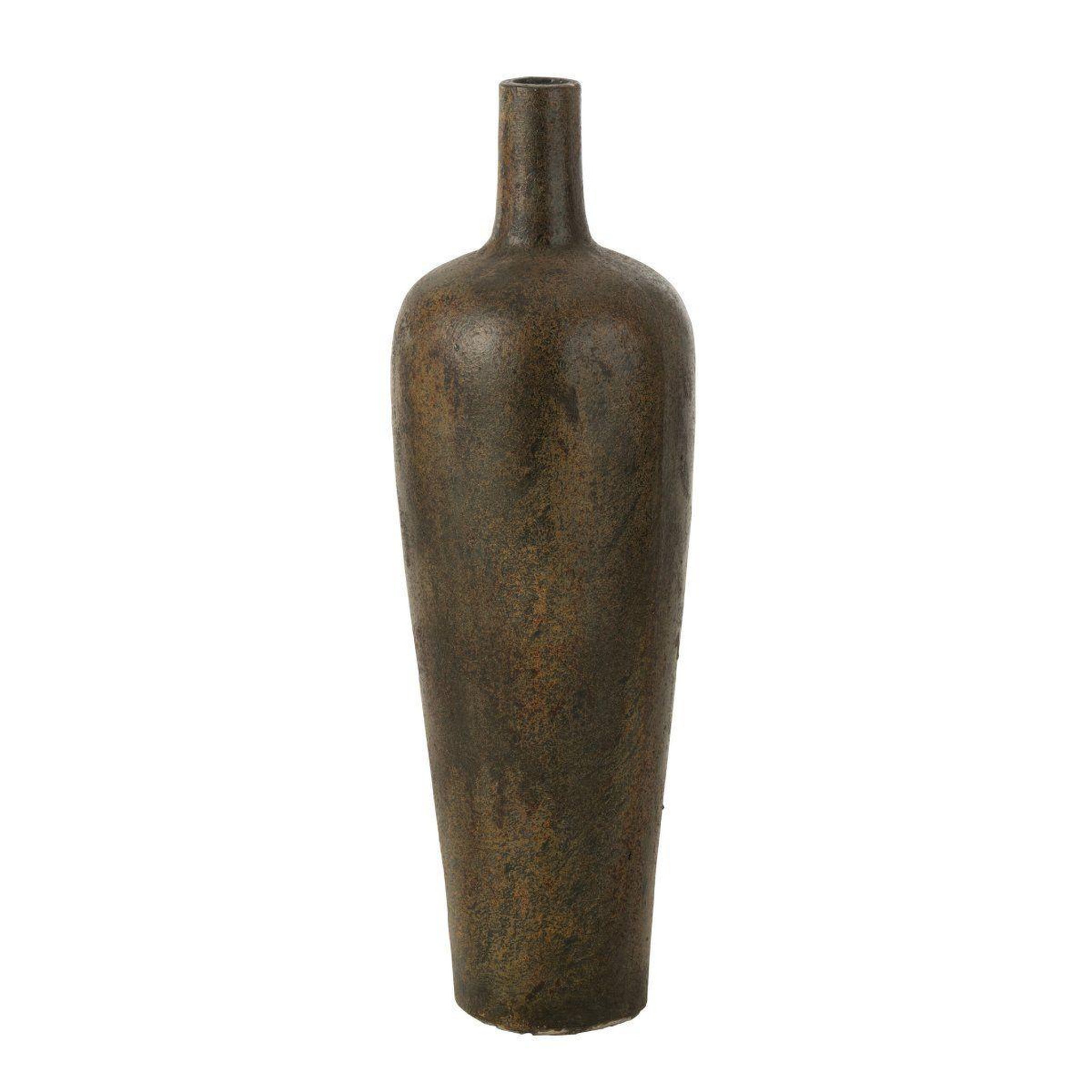 Voir la diapositive 1 : J-LINE Vase déco en ciment  victor  80cm marron