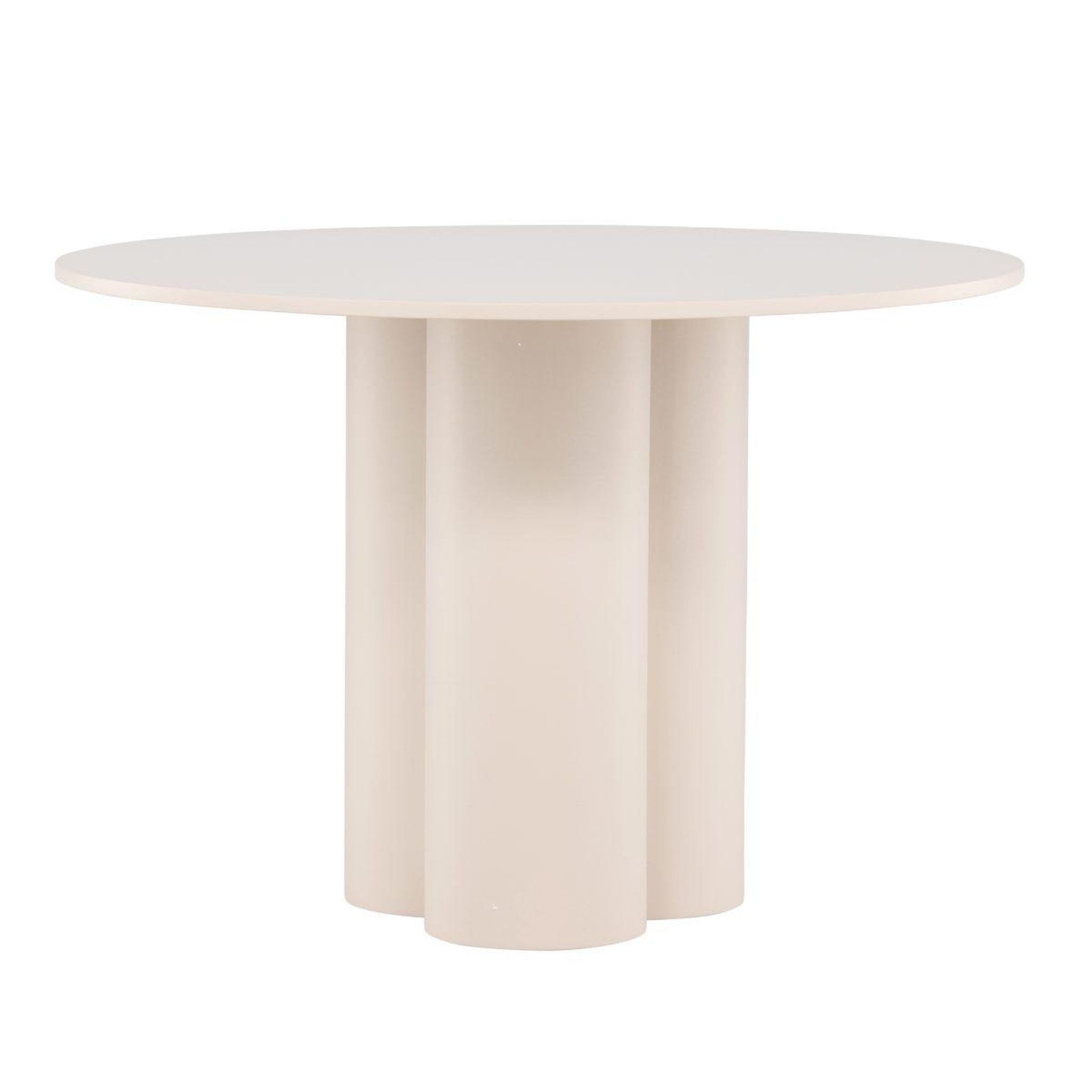 Paris Prix Table à manger ronde  olivia  110cm beige