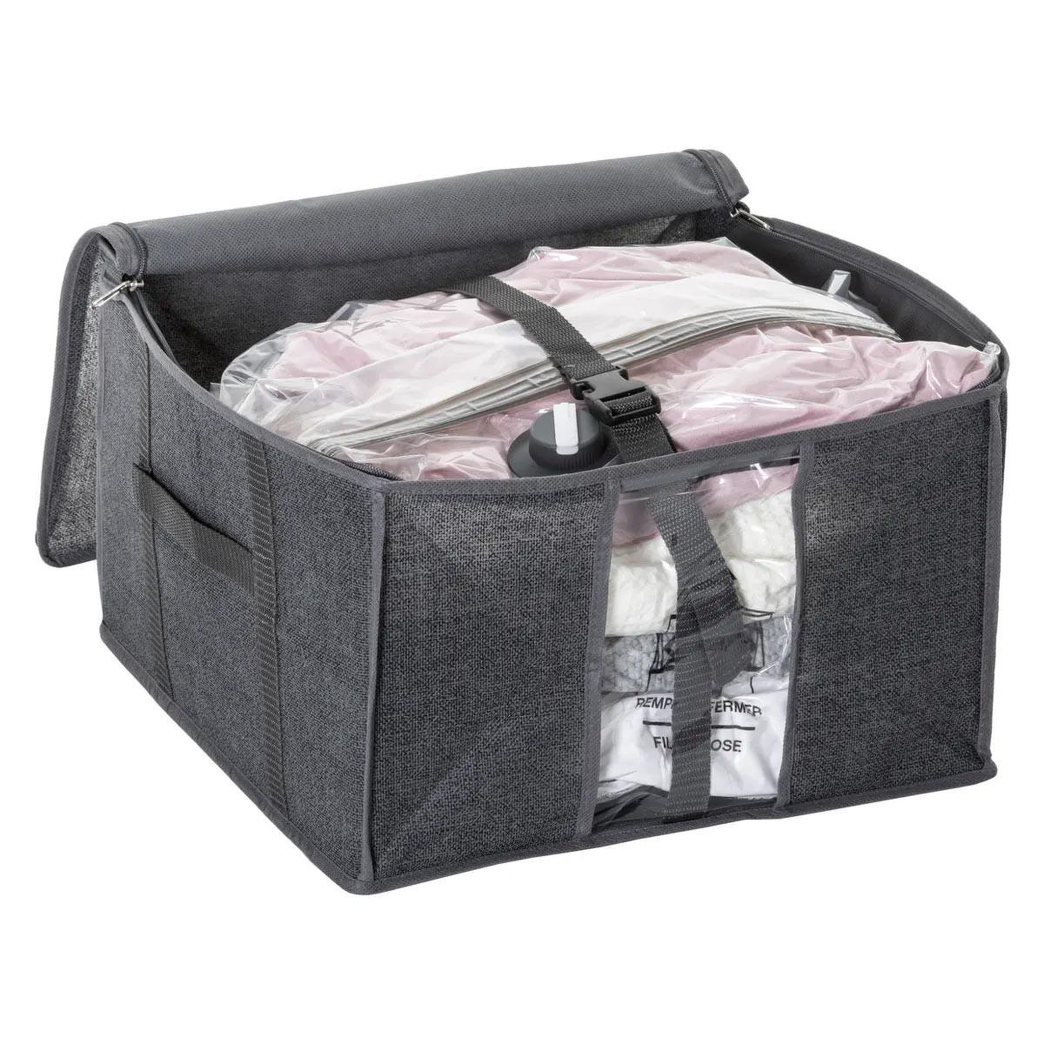 Voir la diapositive 5 : FIVE Housse de rangement sous vide  press  40cm gris