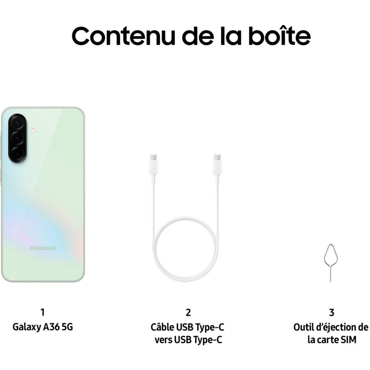 Samsung Smartphone Galaxy A36 Lime 256Go 5G