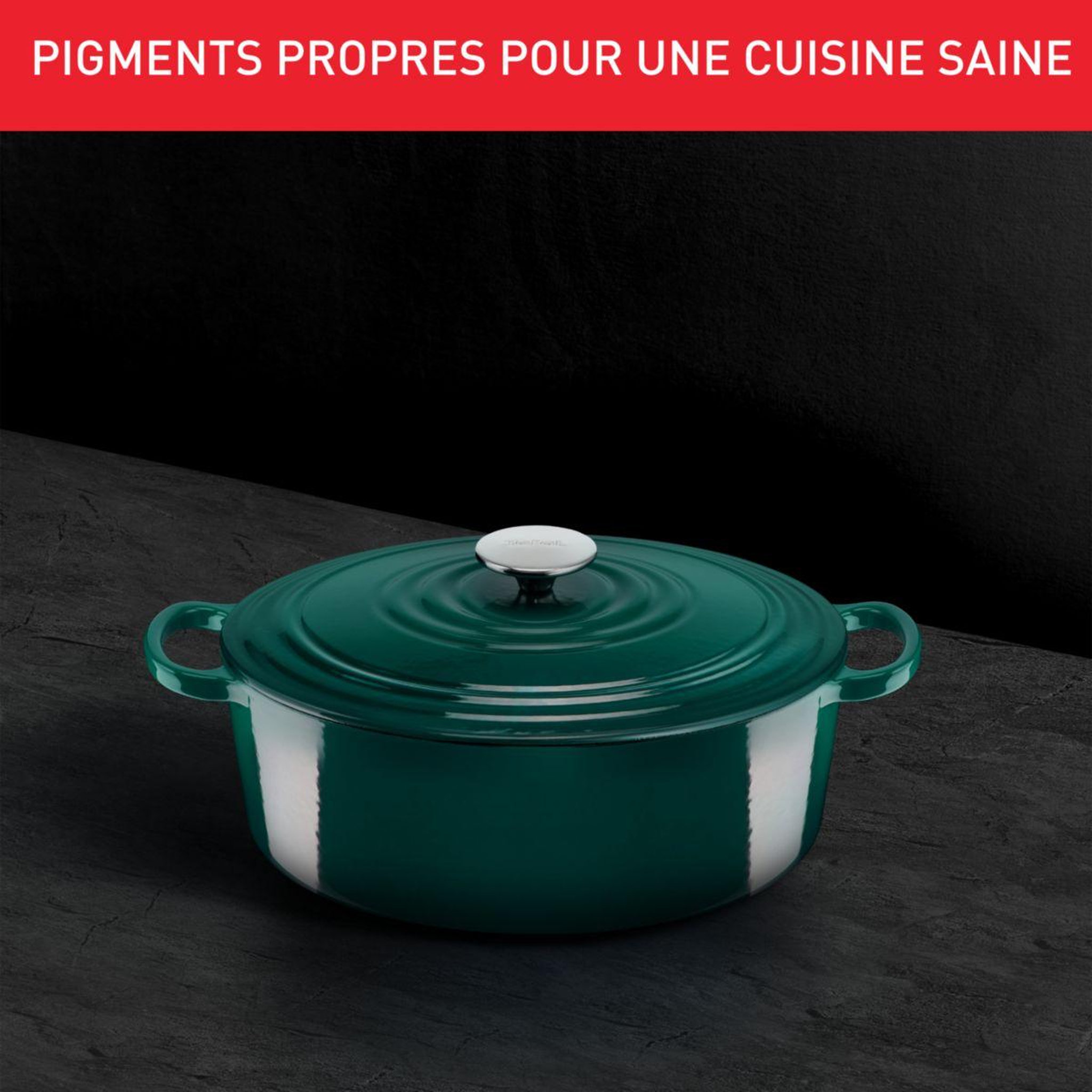 Voir la diapositive 4 : TEFAL Cocotte ELEGANCE 24cm Vert Forest