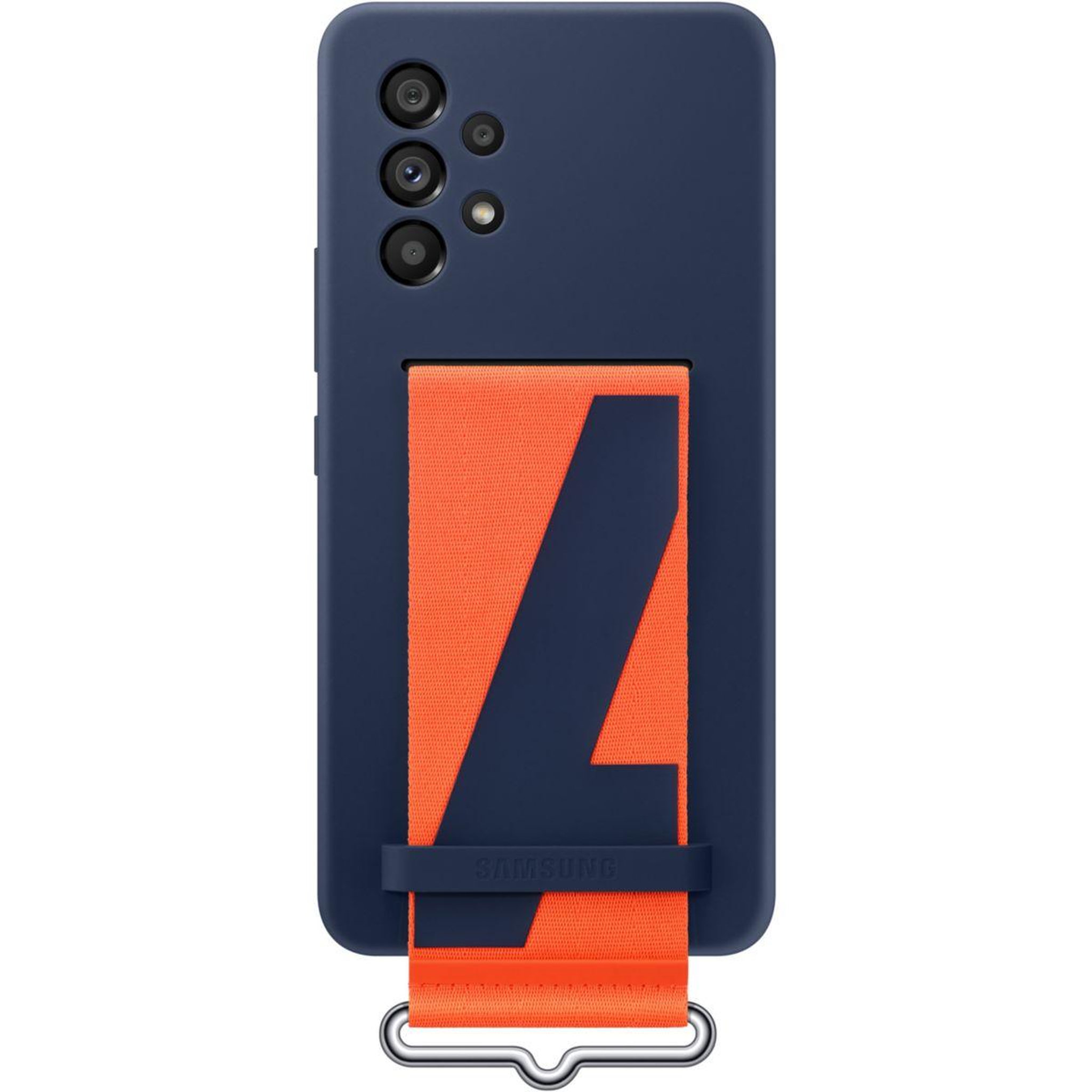Samsung Coque a53 silicone avec laniere bleu