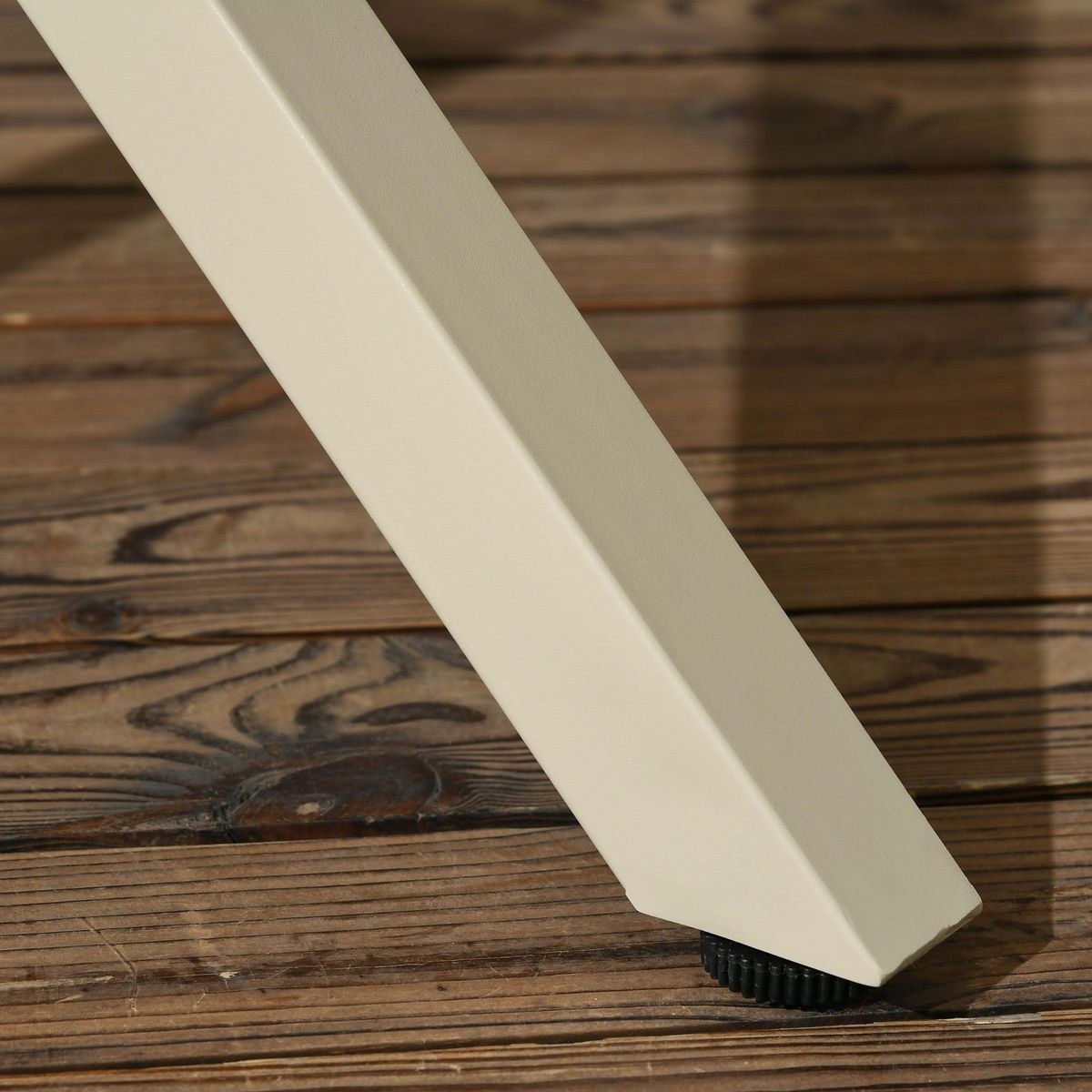 OUTSUNNY Ensemble salle à manger de jardin 4 places 5 pièces métal résine tressée beige